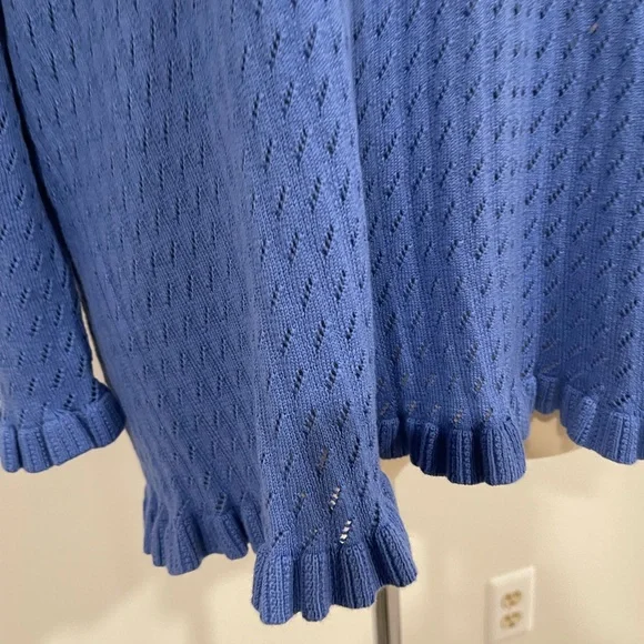 Brand New Jones New York Blue Knit Women's Top - Picture 4 of 9